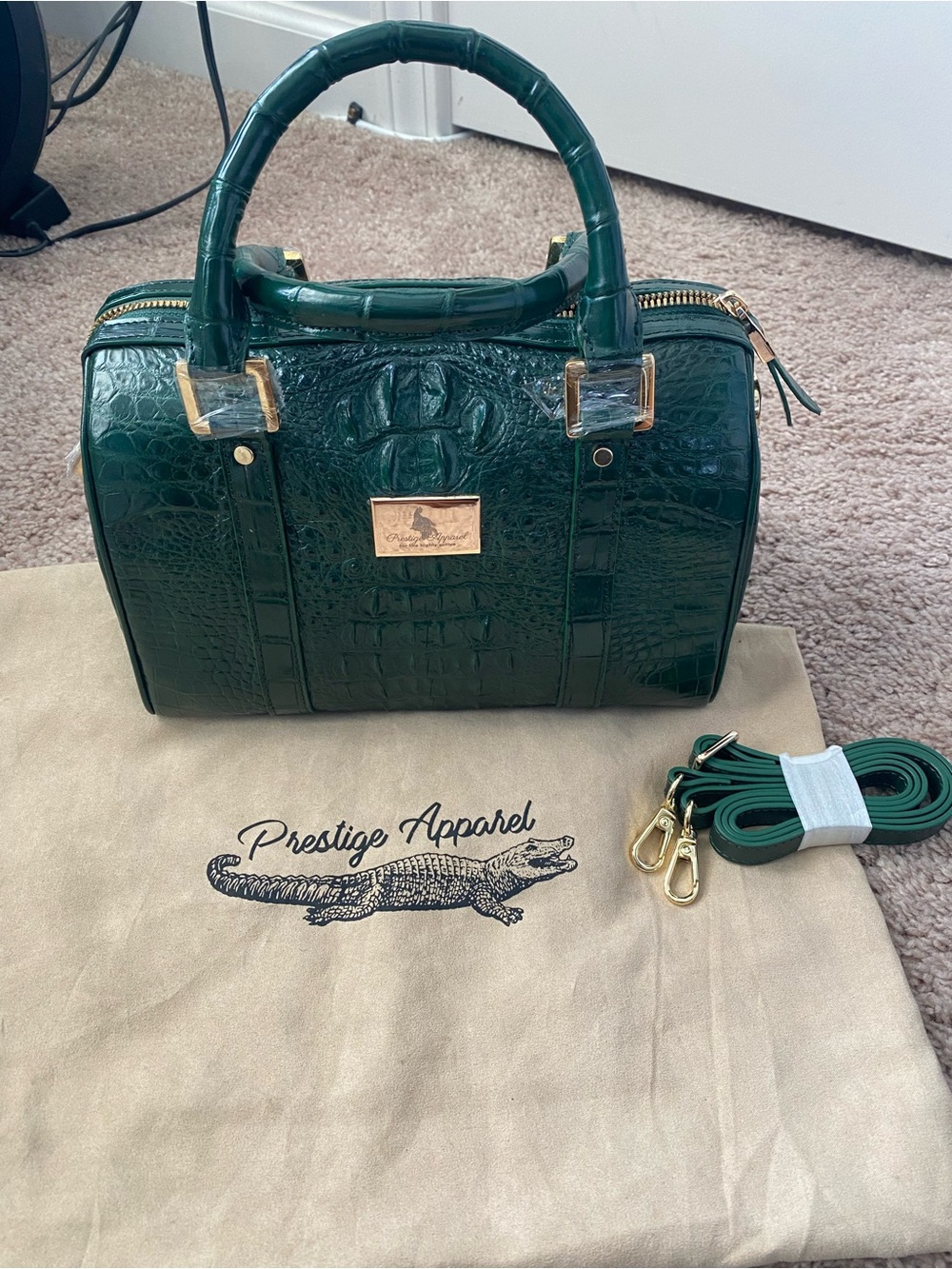 Genuine Crocodile Authentic Real Handbag Prestige Apparel